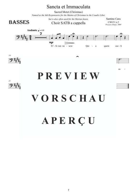 Produktgalerie: Seite 8 von 8 Sancta et Immaculata, , Gemischter Chor