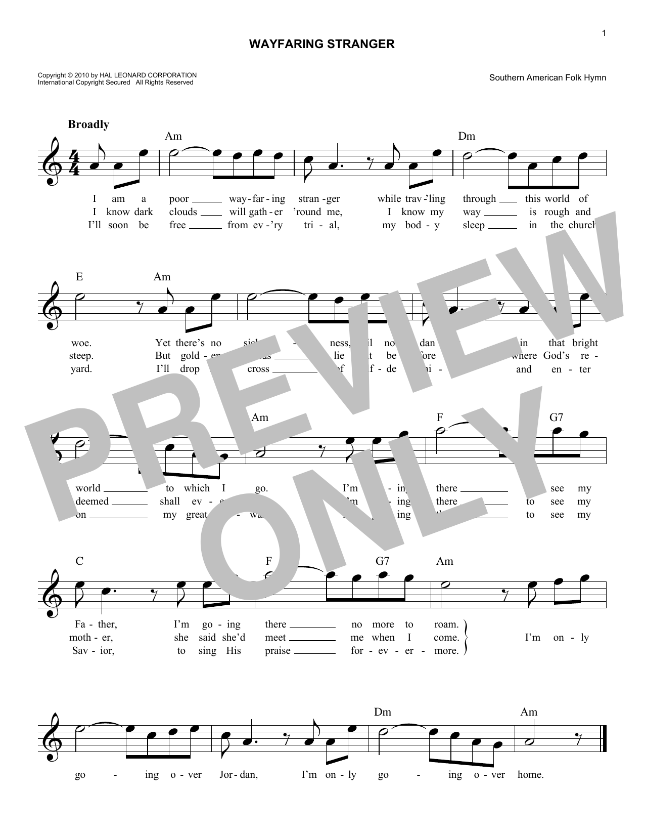Product picture to: Wayfaring Stranger