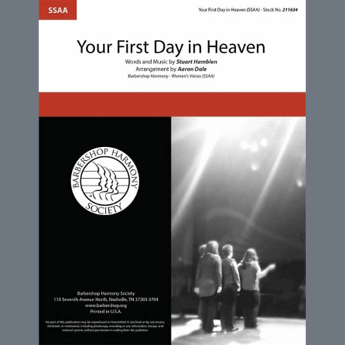 Produktbild zu: Your First Day in Heaven (arr. Aaron Dale)