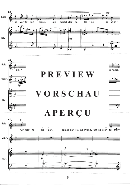gallery: Der Kleine Prinz , , (Sopran, Schlagwerk + Klavier)