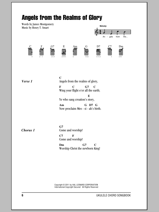 Product gallery: Page 1 of 1 Angels From The Realms Of Glory, James Montgomery