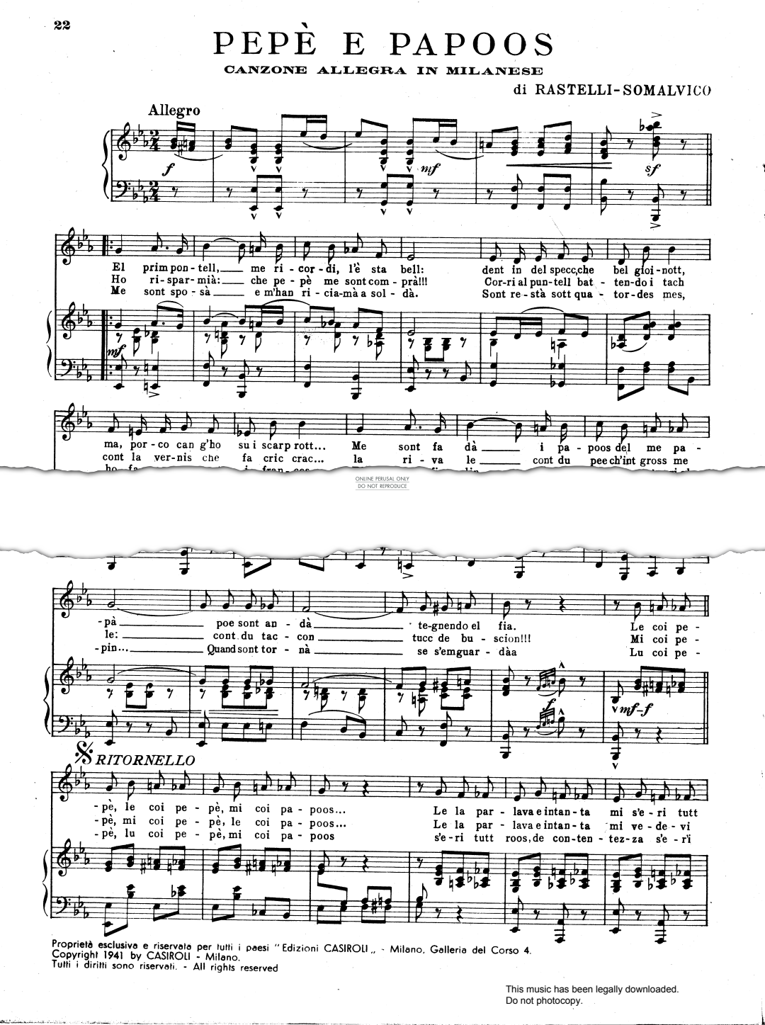 Product gallery: Page 1 of 1 Pepè E Papoos, Giuseppe Rastelli