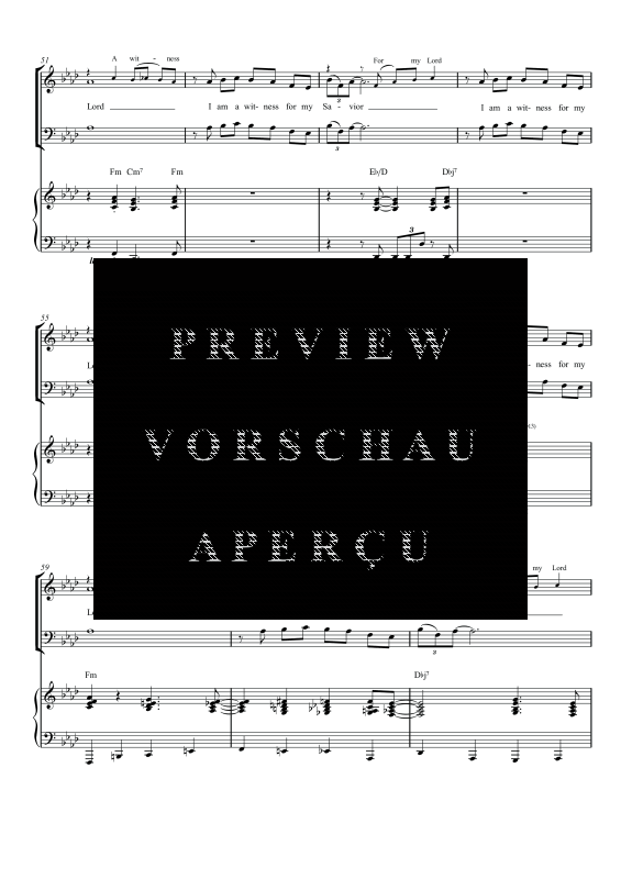 gallery: I´m a Witness, , Gemischter Chor SAM/Solo opt. und Klavier