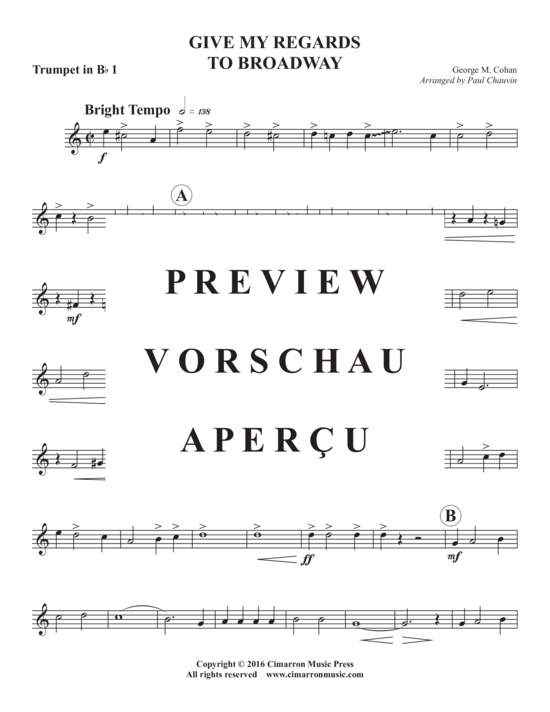 Produktgalerie: Seite 8 von 17 Give My Regards to Broadway , , (Blechbläserquintett)