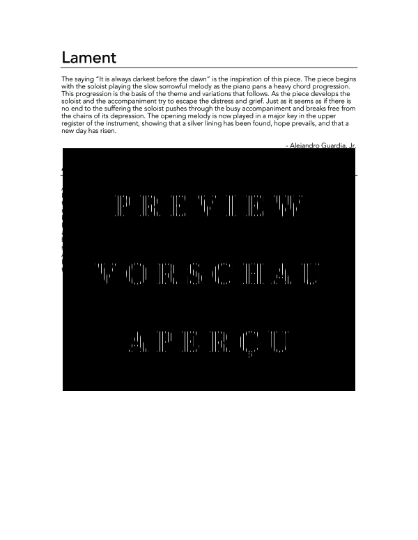 Product gallery: Page 4 of 9 Lament, , (tuba and piano)