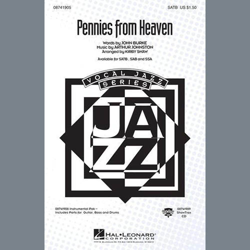 cover: Pennies From Heaven (arr. Kirby Shaw), Arthur Johnston, Chor
