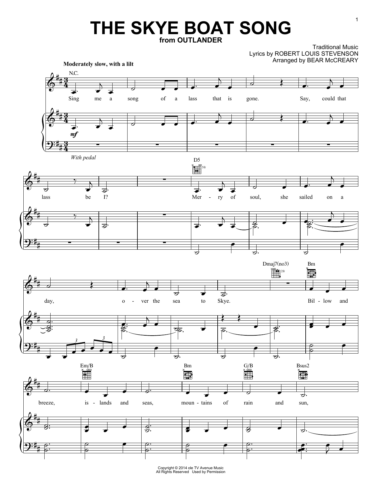 Produktbild zu: The Skye Boat Song (from Outlander)