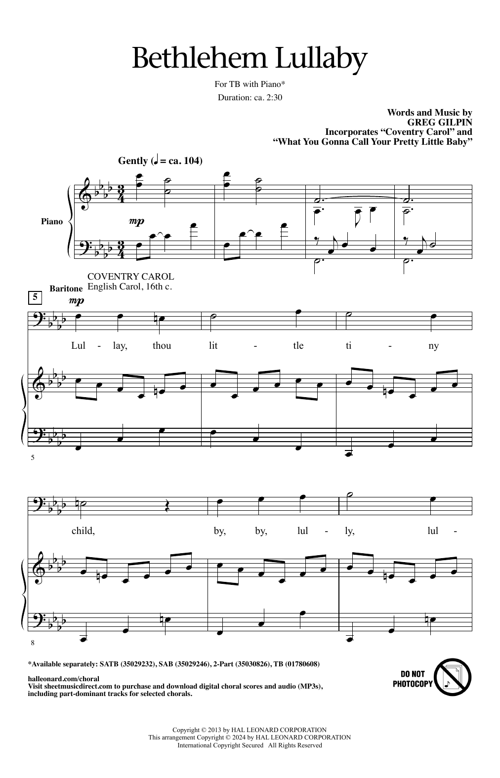 Product picture to: Bethlehem Lullaby