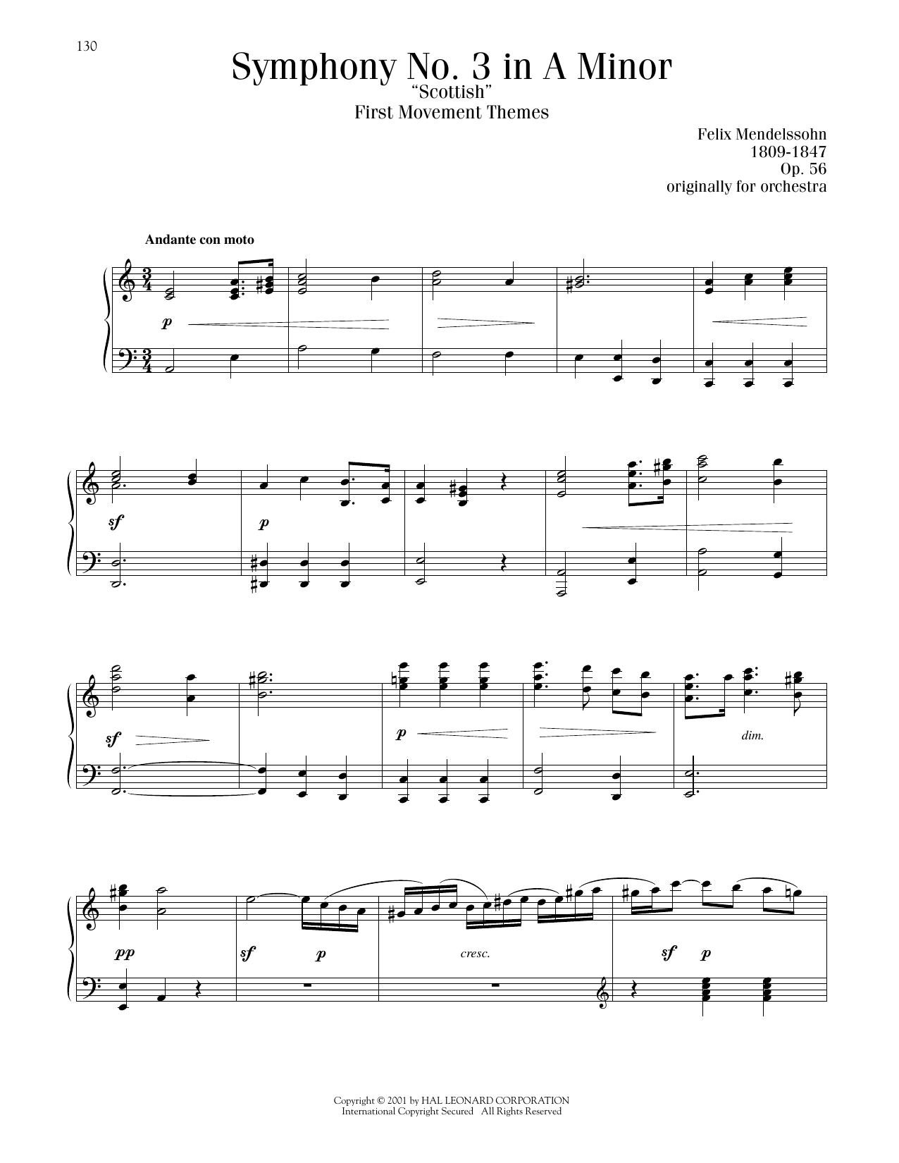 Product picture to: Symphony No.3 'The Scottish" (1st Movement: Introduction & Allegro)