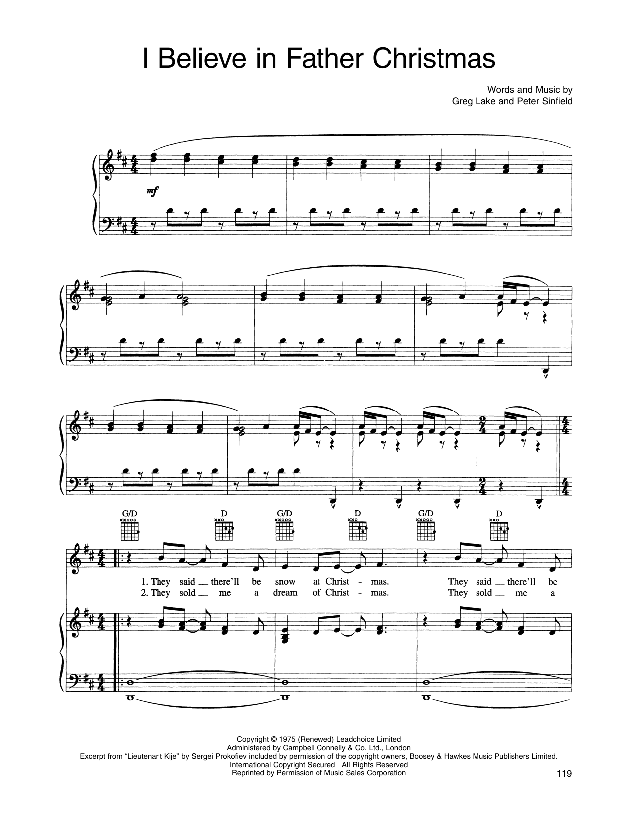 Produktgalerie: Seite 1 von 1 I Believe In Father Christmas, Susan Boyle, Gesang, Gitarre, Klavier