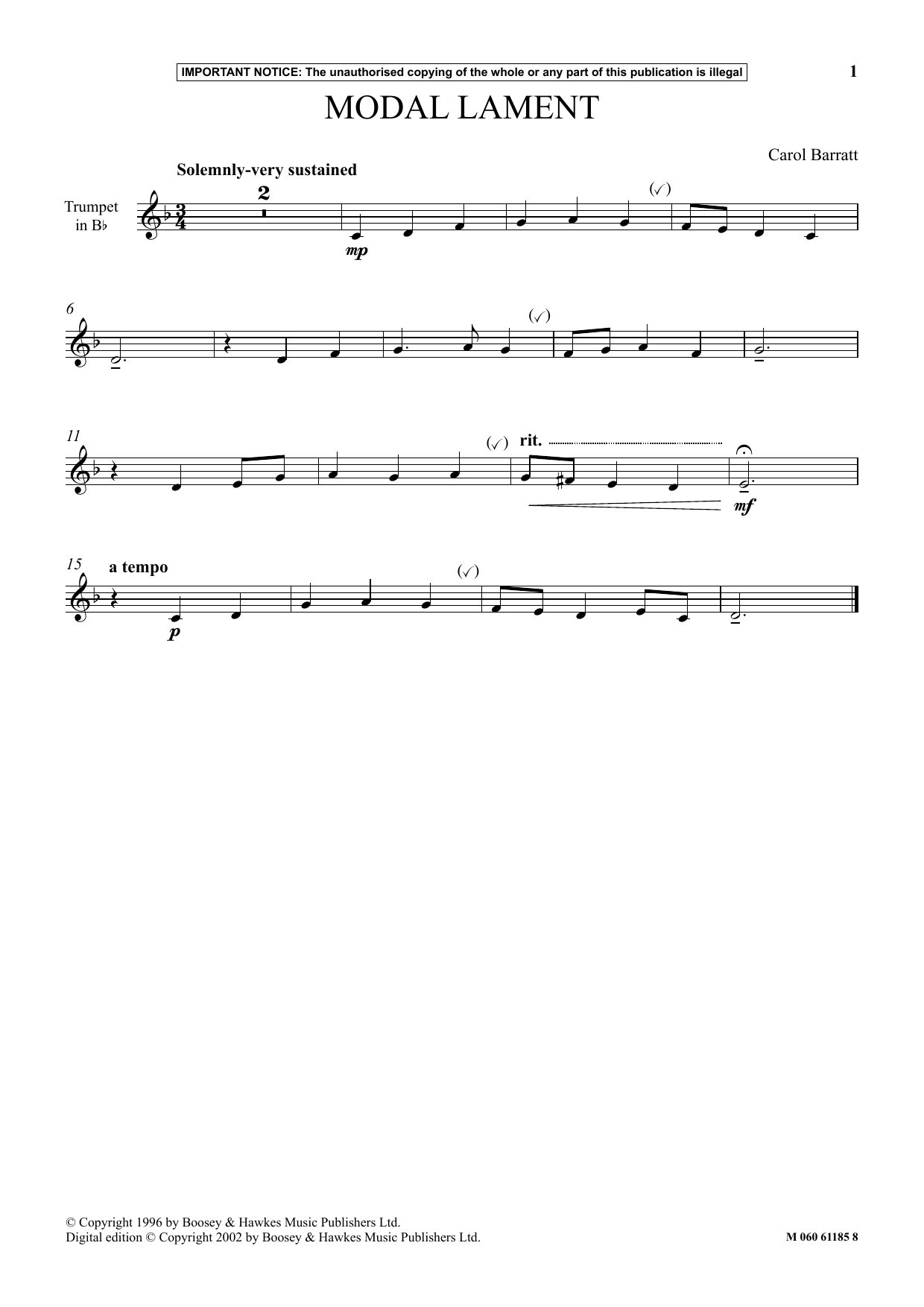 Produktbild zu: Modal Lament