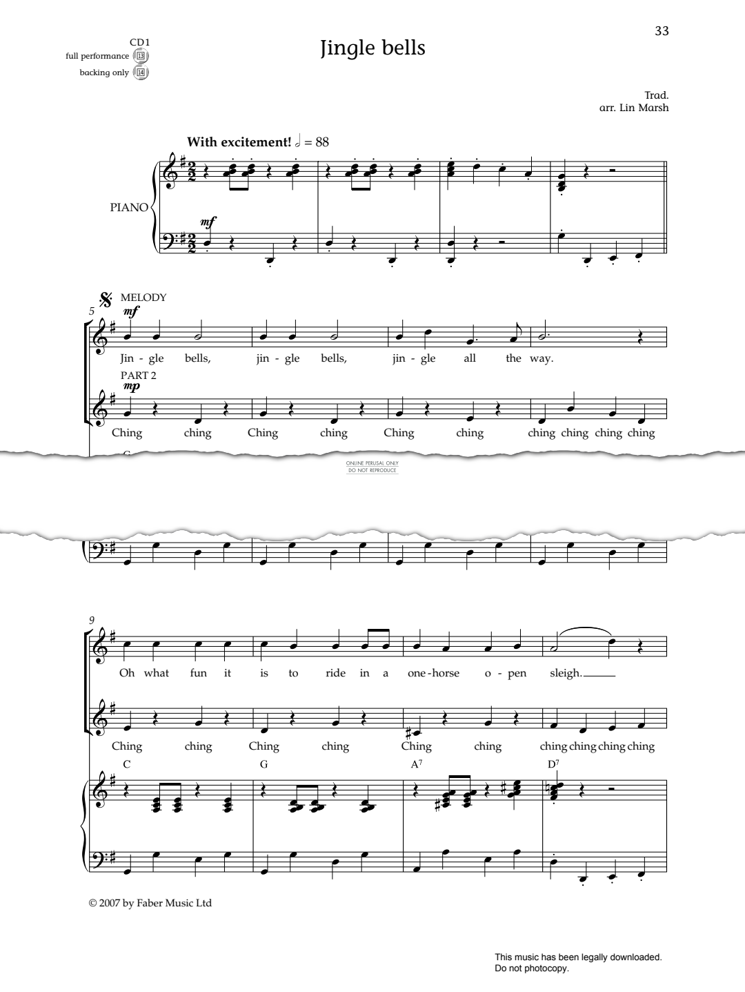 Produktgalerie: Seite 1 von 1 Jingle Bells, James Pierpont, Gesang, Gitarre, Klavier