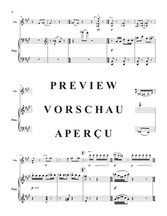 Product gallery: Page 11 of 21 Triptych for Violin and Piano , , (violin and piano)