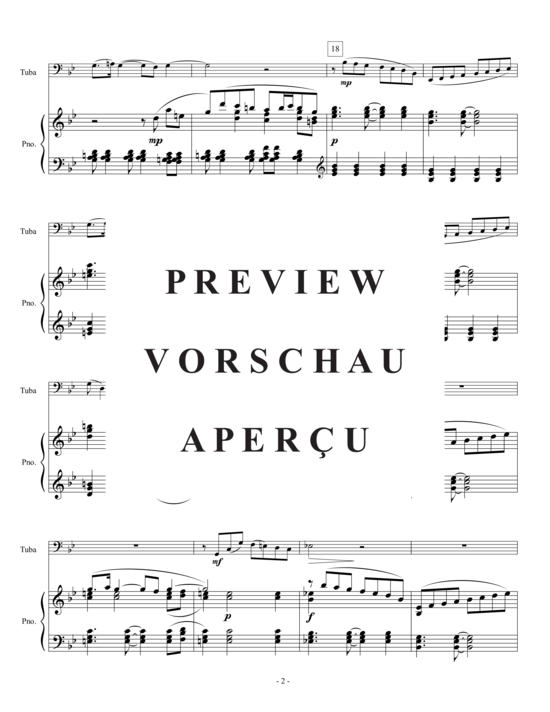 Produktgalerie: Seite 4 von 21 Tuba Concerto , , (Tuba + Klavier)