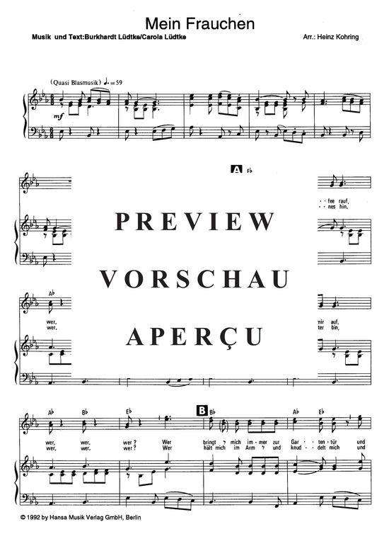 Produktgalerie: Seite 4 von 4 Mein Frauchen, Wildecker Herzbuben, 	Die, Klavier und Gesang