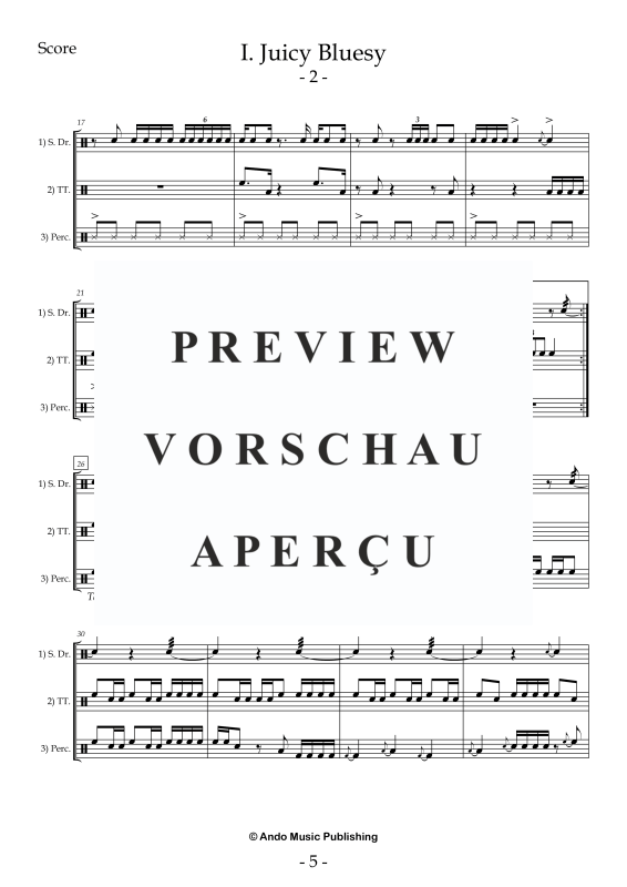 Produktgalerie: Seite 7 von 11 5 Ensemble Pieces for three Percussionists, , Percussion Ensemble Trio