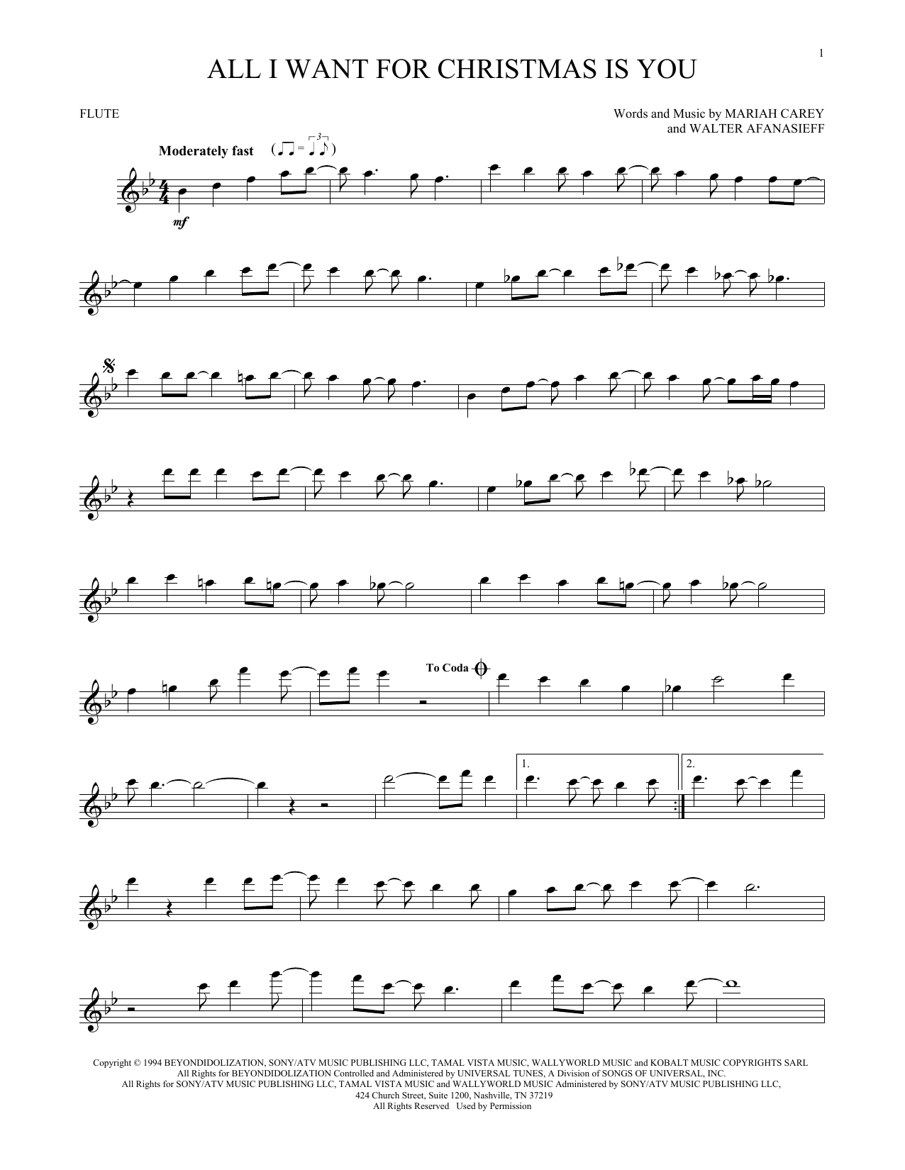 Produktbild zu:  All I Want For Christmas Is You - Mariah Carey