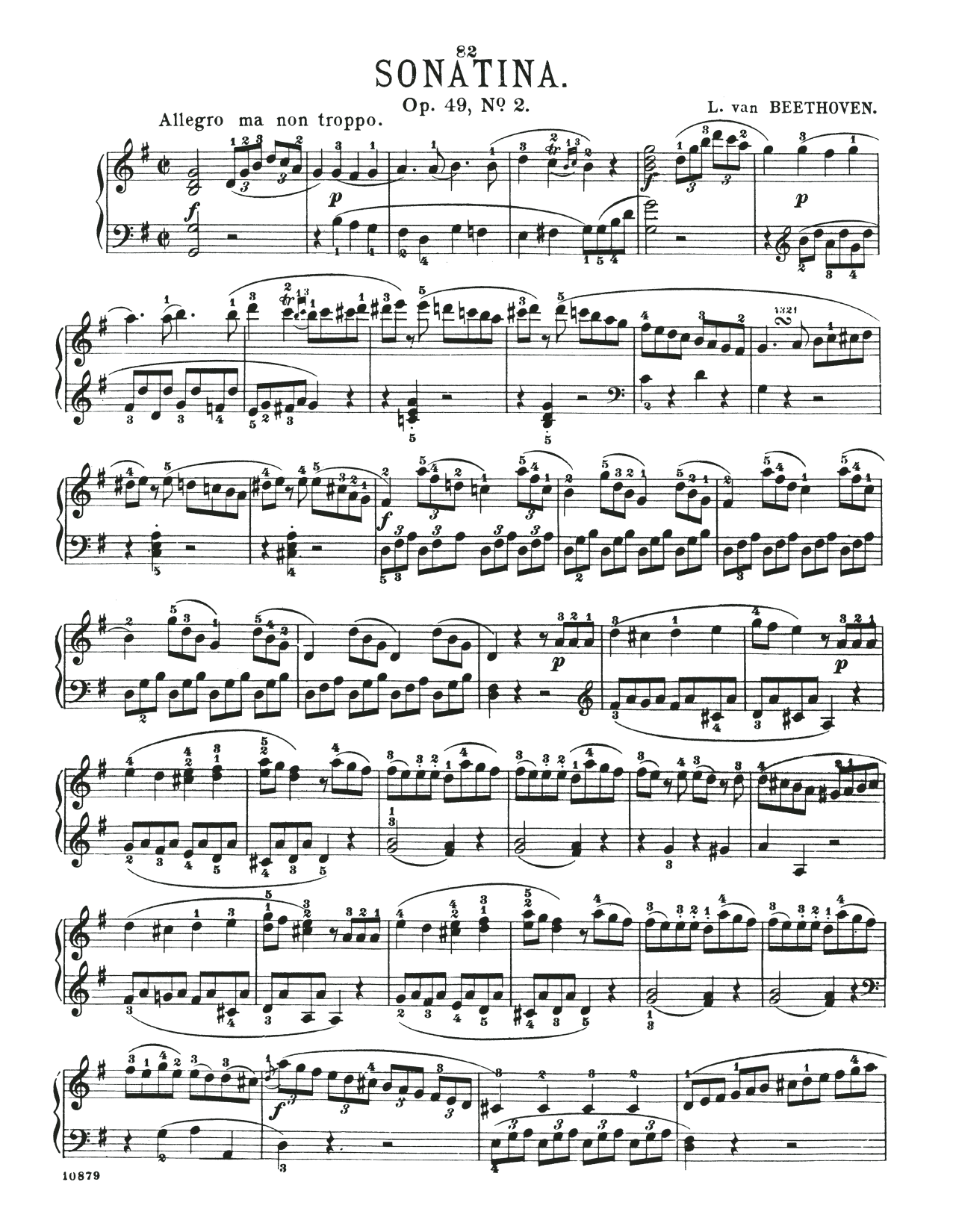 Product picture to: Sonatina In G Major, Op. 49, No. 2