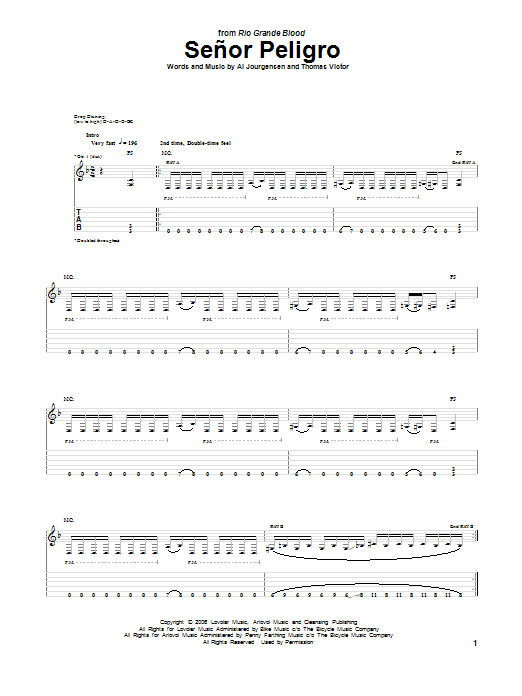 Produktgalerie: Seite 1 von 1 Senor Peligro, Ministry, Gitarre