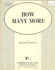 cover: How Many More, Boudleaux Bryant, Gesang, Gitarre, Klavier