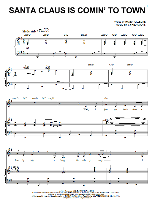 Produktbild zu: Santa Claus Is Comin' To Town