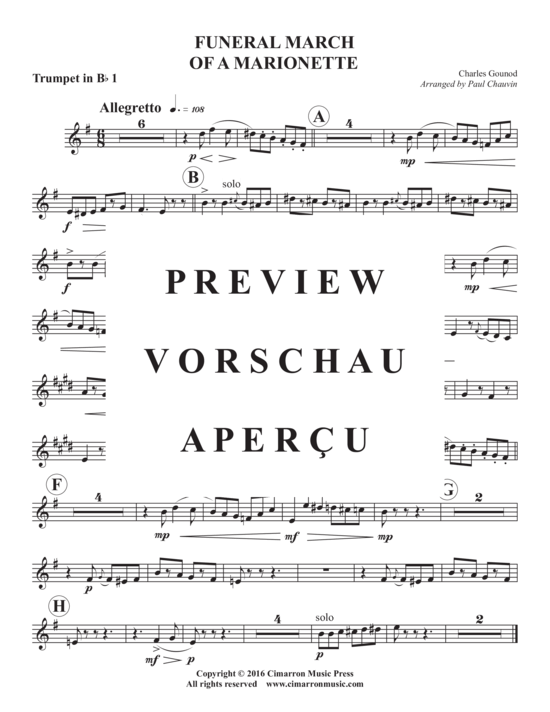 Produktgalerie: Seite 7 von 11 Funeral March of a Mariontte , , (Blechbläserquintett)