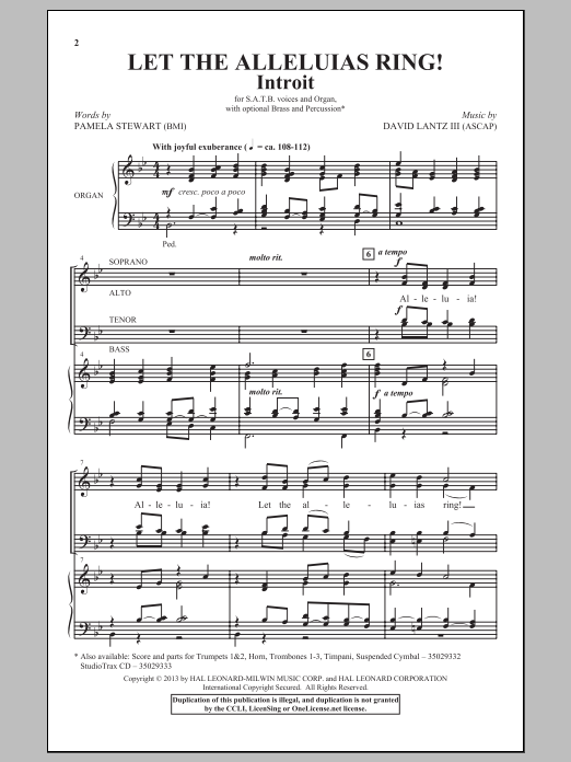 Product picture to: Let The Alleluias Ring! (Introit And Benediction)