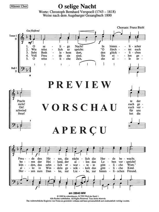 Product picture to: O selige Nacht Weihnachtslied