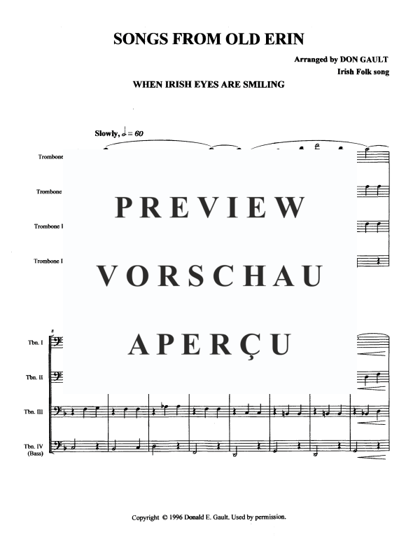 Produktgalerie: Seite 3 von 11 Songs From Old Erin, , Posaunen Quartett
