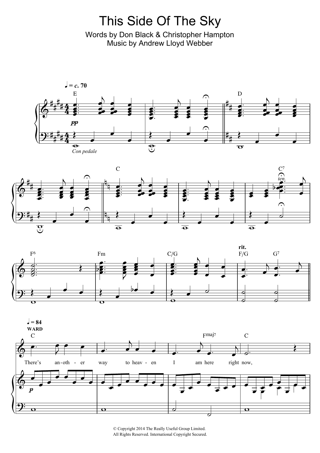 Produktbild zu: This Side Of The Sky (from 'Stpehen Ward')