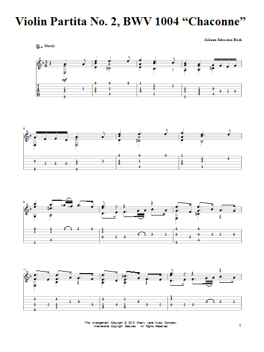 Produktbild zu: Violin Partita No. 2, BWV 1004 "Chaconne"