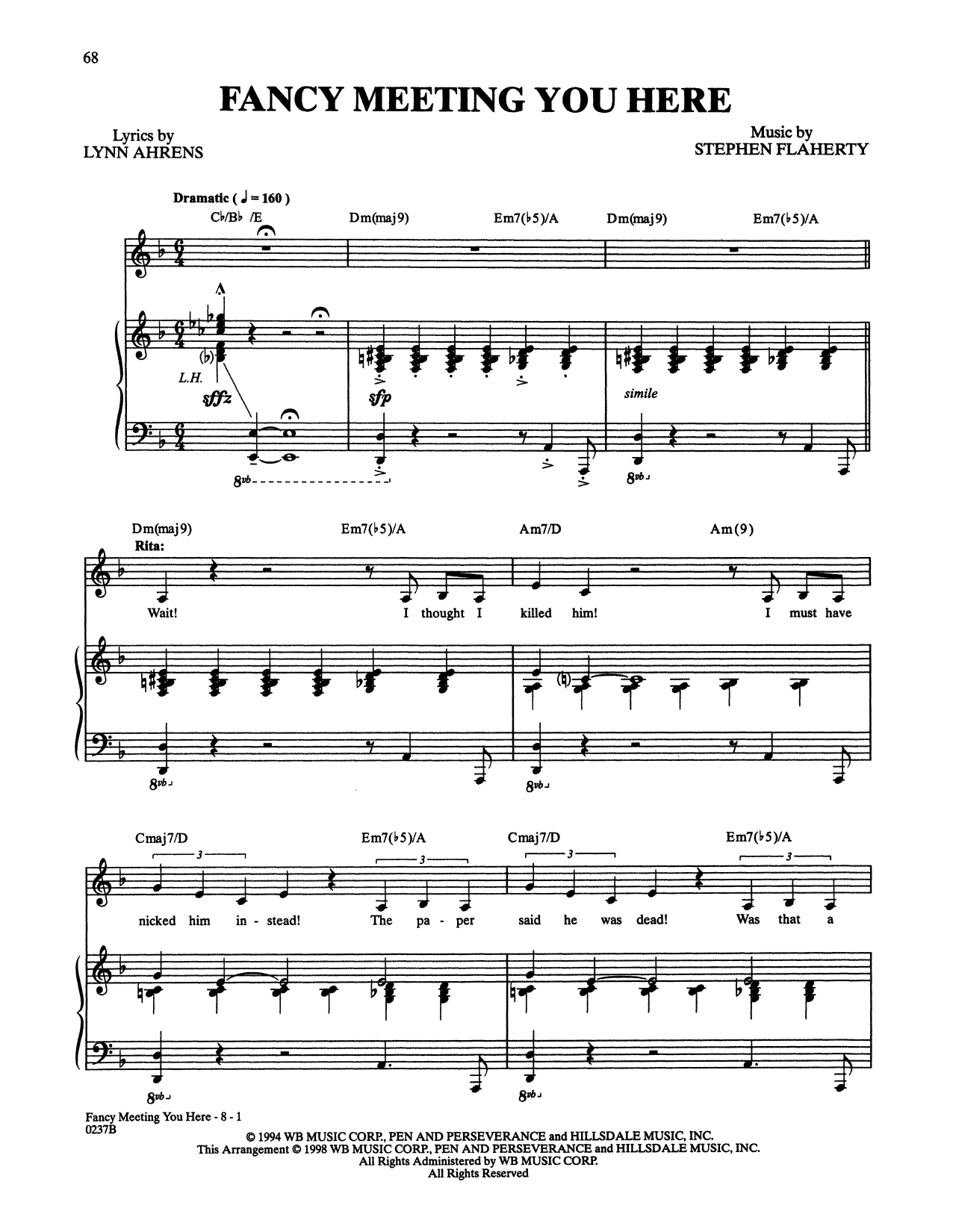 Produktbild zu: Fancy Meeting You Here (from Lucky Stiff)