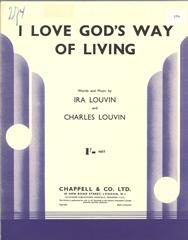 cover: I Love God's Way Of Living, Charles Louvin