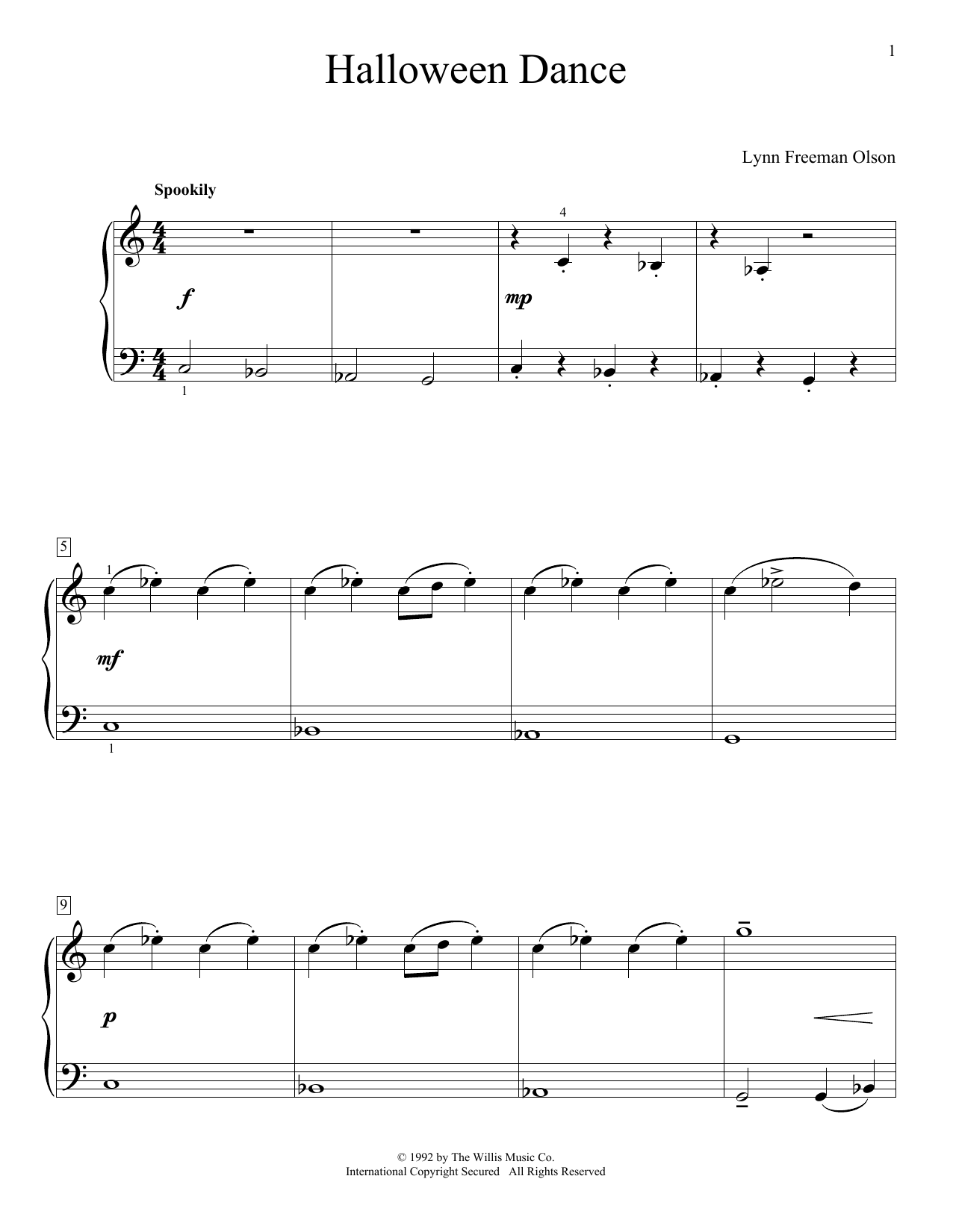 Produktgalerie: Seite 1 von 1 Halloween Dance, Lynn Freeman Olson, Klavier