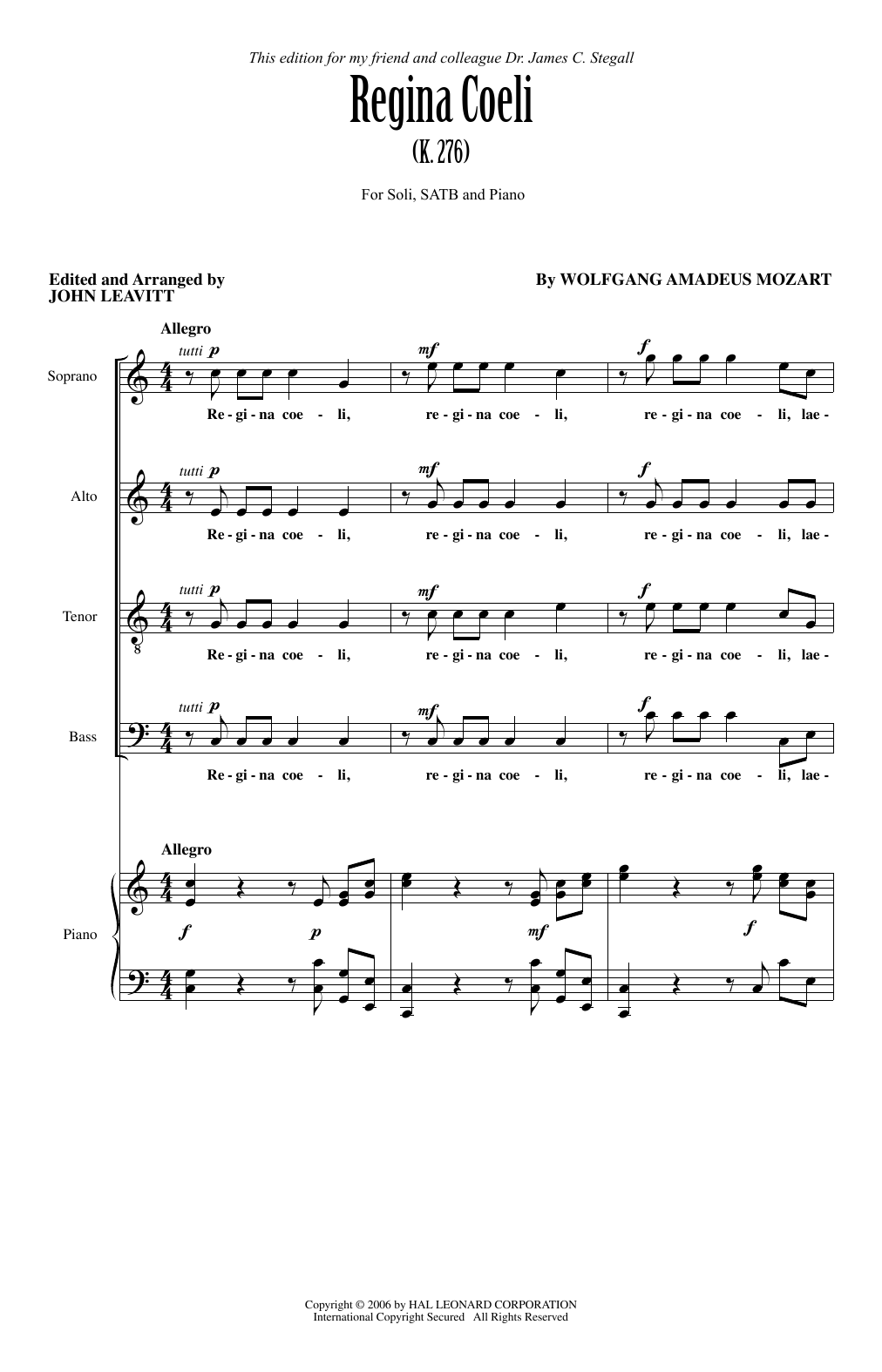 Produktbild zu: Regina Coeli KV276