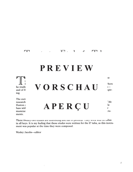 Product gallery: Page 3 of 14 22 Etudes for Tuba , , (Tuba Solo)