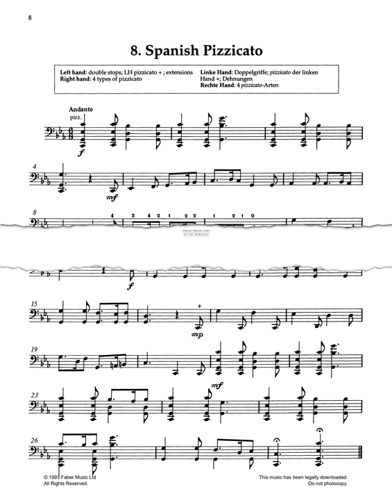 Produktgalerie: Seite 1 von 1 Spanish Pizzicato, Pat Legg, Violoncello