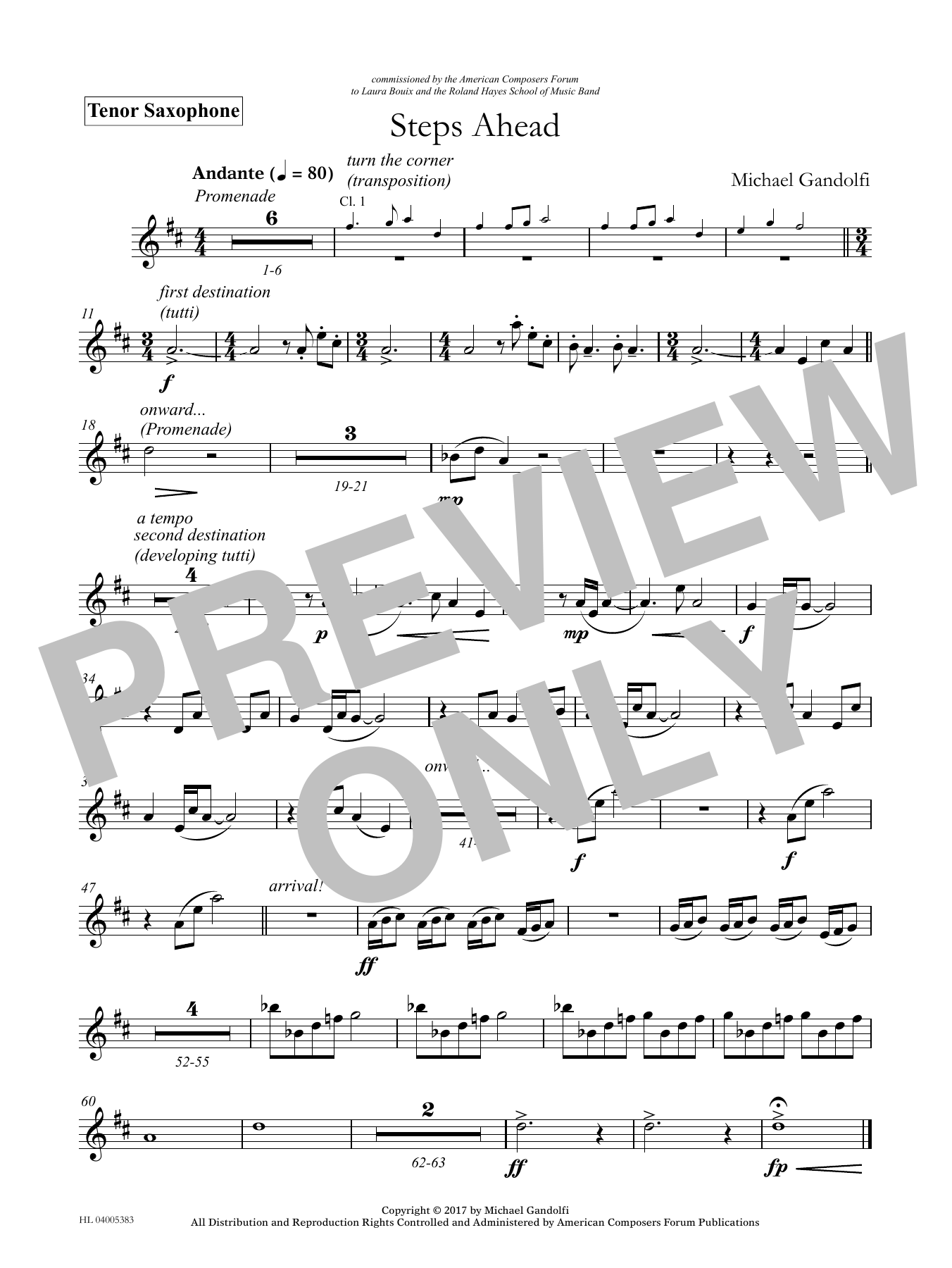 Product picture to: Steps Ahead - Bb Tenor Saxophone