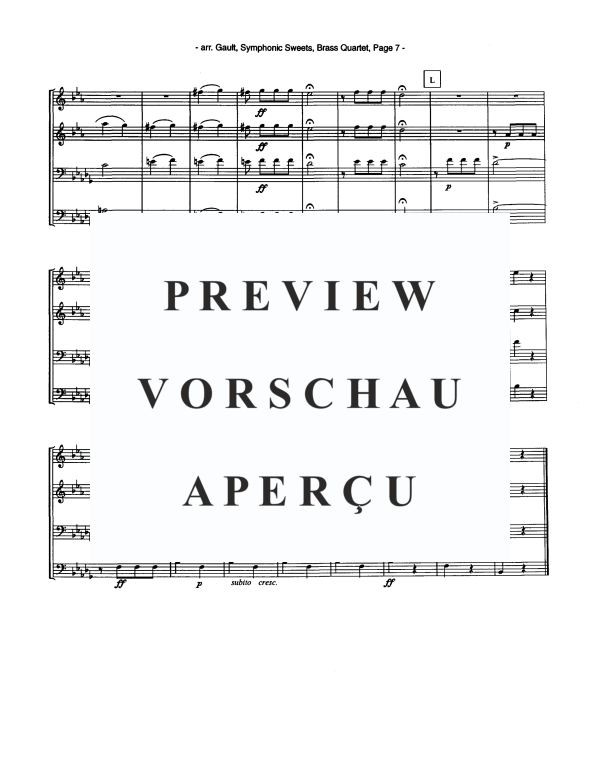 Produktgalerie: Seite 9 von 11 Symphonic Sweets, , Blechbläser Quartett
