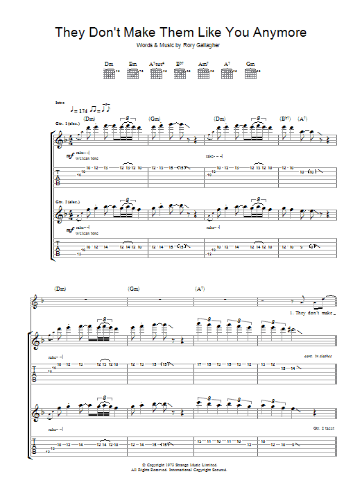 Product gallery: Page 1 of 1 They Don't Make Them Like You Anymore, Rory Gallagher