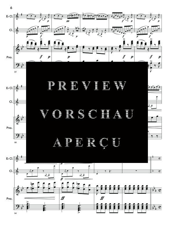 Produktgalerie: Seite 10 von 11 Gran Duetto Concertato sopra motivi dell´opera La Sonnambula, , (Trio Klarinette in Es, Klarinette in B und Klavier)