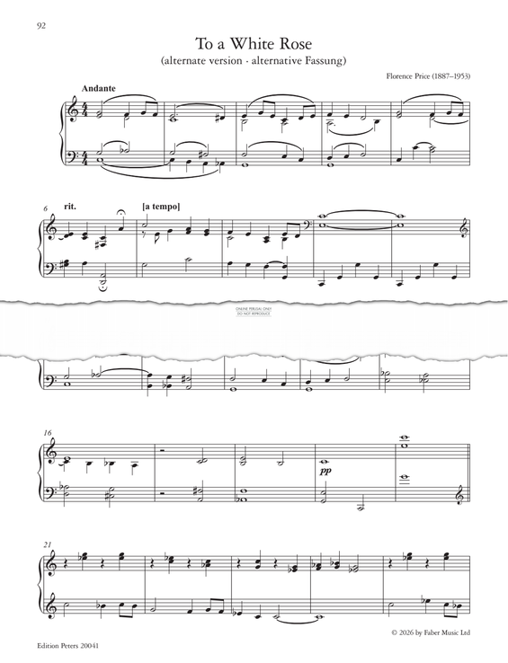 Produktbild zu: To a White Rose (alternate version)