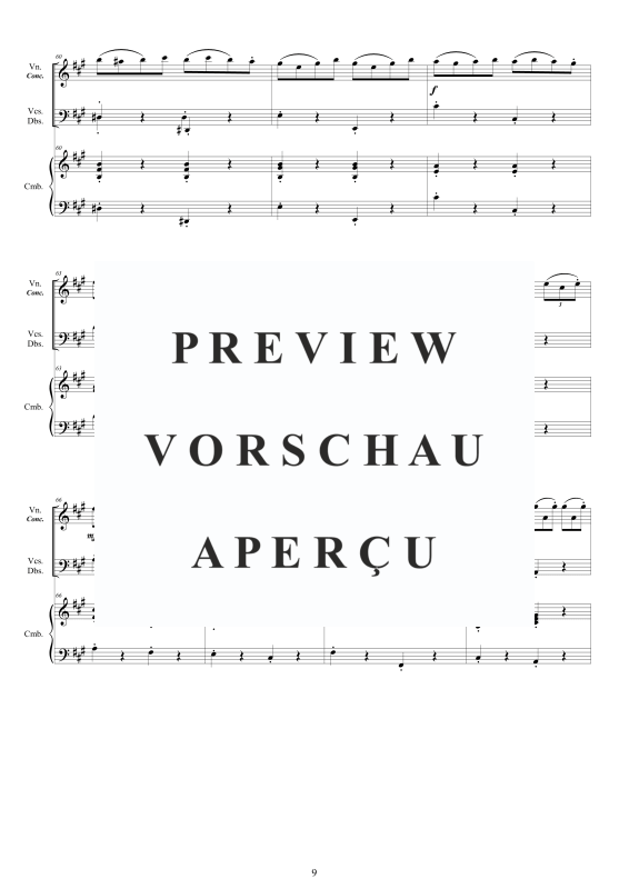 Product gallery: Page 10 of 11 Violin Konzert in A-Dur, , Violin Solo, String Ensemble and Harpsichord Bc
