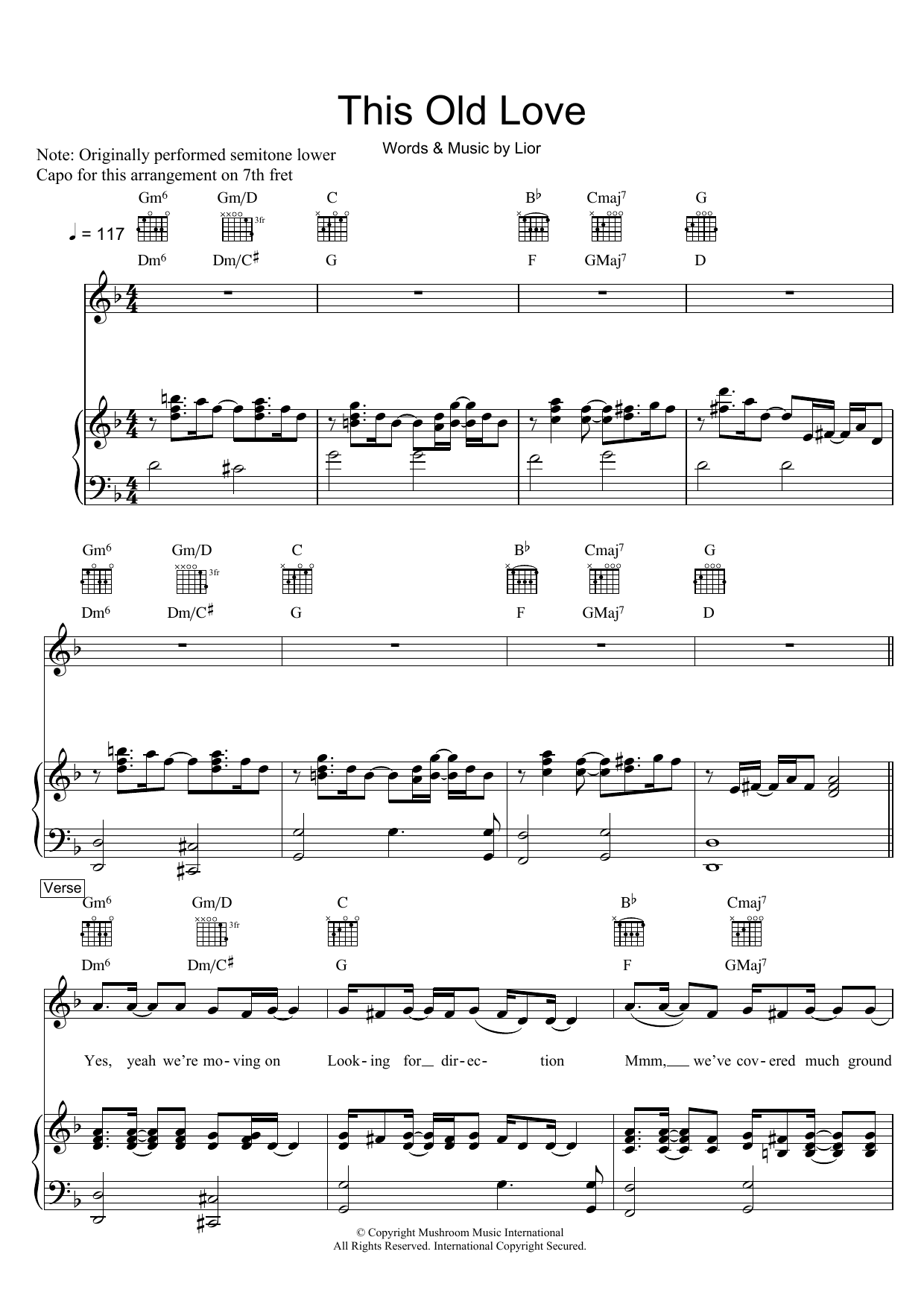 Produktgalerie: Seite 1 von 1 This Old Love, Lior, Gesang, Gitarre, Klavier