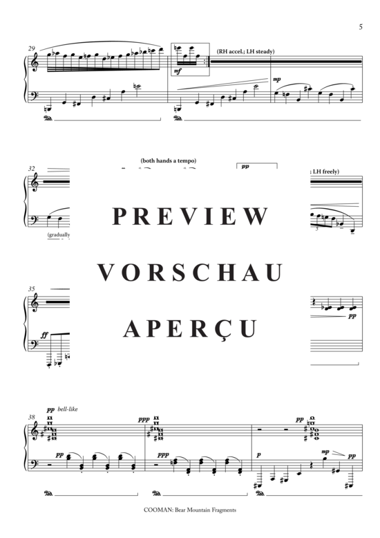 Product gallery: Page 5 of 7 Bear Mountain Fragments , , Piano Solo