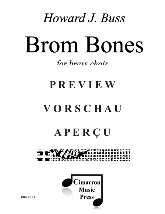 Product gallery: Page 2 of 21 Brom Bones (10-stimmiger Blechbläserchor) (4 Trompeten, 1 Horn, 3 Posaunen, 1 Bassposaune, 1 Tuba) , , )