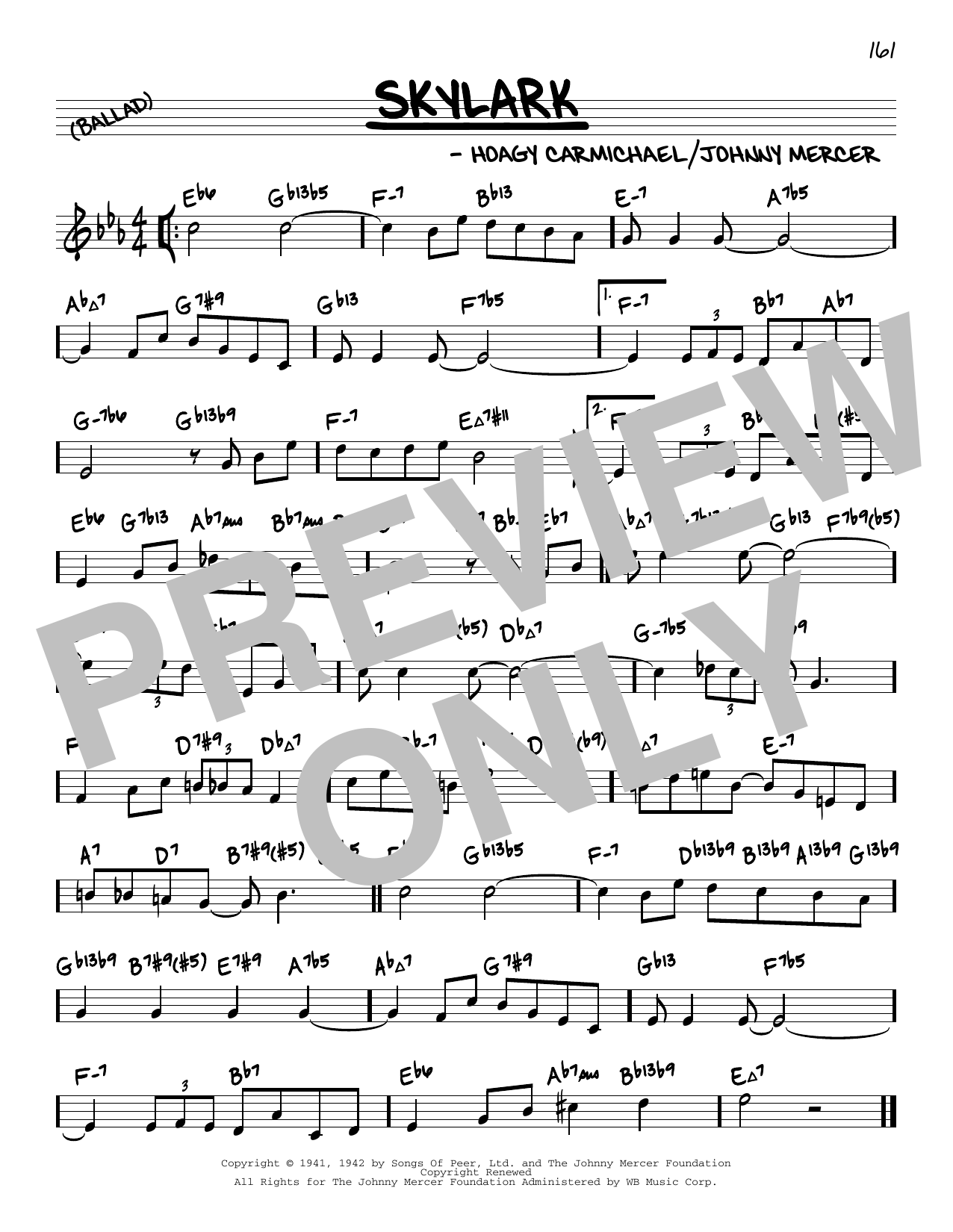 Produktbild zu: Skylark (arr. David Hazeltine)