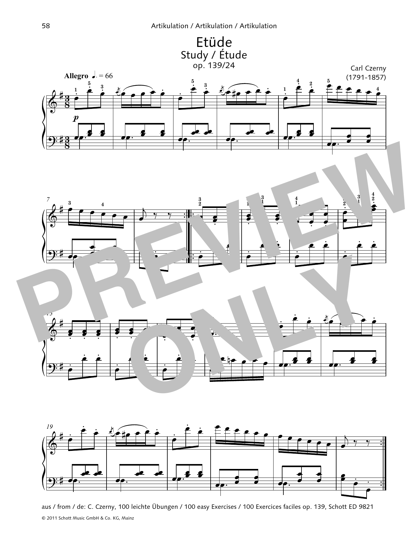 Product gallery: Page 1 of 1 Study, Carl Czerny