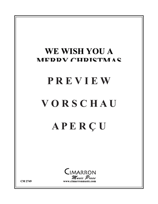 Produktgalerie: Seite 2 von 9 We Wish You A Marry Christmas , , (Horn Quintett)