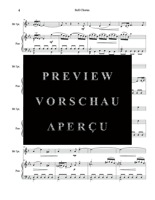 Produktgalerie: Seite 8 von 11 Bell Chorus, , (Trompete in B und Klavier)